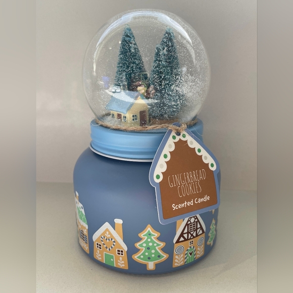 Gingerbread Cookie • Scented candle with snowball Jar - Picture 2 of 13